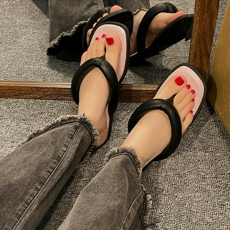 

Womens Sandals Gnobogi Women s Foot Clip Mules Casual Shoes Beach Wear Comfortable Sandals Flat Slippers Vintage Boho Sandals Pink