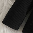 thumbnail image 4 of Duqingm Girls Clothes Ruffled Long Sleeve Top and Plaid Skirt 2PCS Set Fall Winter Girls Outfits Size 9Months-3Years (Black,18-24 Months), 4 of 7