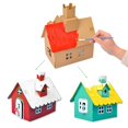 thumbnail image 3 of Juego de Kit de montaje interactivo hecho a mano Diy con forma de casa creativa de papel accesorios de montaje Diy para niños, 3 of 5