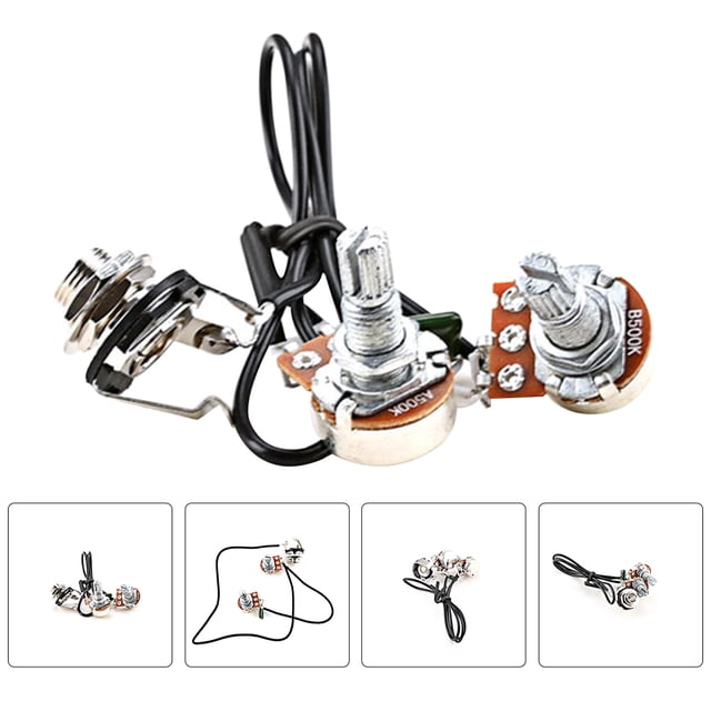 RENACLIPY 1Set Prewired Guitar Potentiometer Harness Metal and Plastic Practical Durable Guitar Part