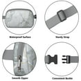 thumbnail image 5 of Fanny Pack Marble Modern Geometric Flowers Abstract Waist Bag Running Belt Bag for Jogging for Women Casual Waist Packs with Adjustable Strap Waterproof Belt Bag for Daily Leisure Music Festival/Event, 5 of 7