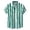 a-Green255, variant on FINALGANG Mens Color Block Vertical Stripe Short Sleeve Button Down Collared Shirt Casual Slim Fit Striped Shirt For Party Beach Summer Daily Streetwear Black M