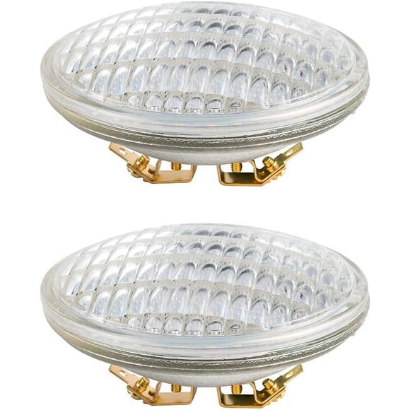 SHUWDKAR Ampoules LED de Paysage PAR36 12W 1280LM 80W Halogènes Équivalentes, Lumière du Jour 12-36V 6000K LED DC pour Lumière de Trator, Véhicules Tout-Terrain, Lumière de Puits de Paysage, Lot de 2