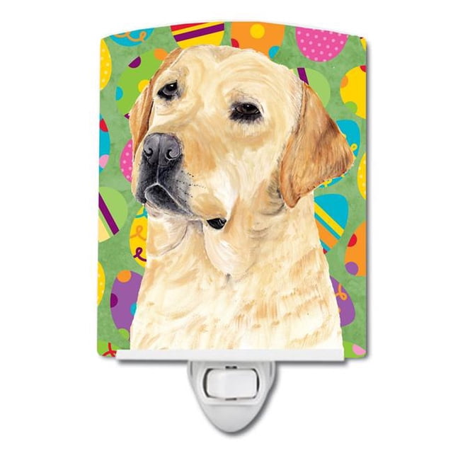 Carolines Treasures SC9456CNL Labrador Easter Eggtravaganza Ceramic Night Light