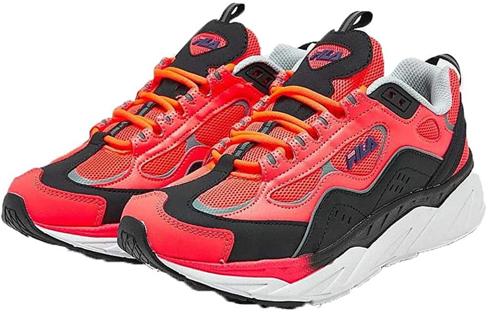 pink black and white filas