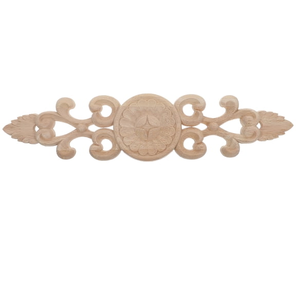 HORIALENCE Classic Wood Carved Onlay Applique Furniture Enhancement Bedroom 1Pack 14.4X3.3In