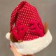 thumbnail image 3 of Venta al por mayor de fábrica Kawaii adulto rojo y blanco lentejuelas Navidad Santa Claus sombrero Navidad gorros de punto sombrero, 3 of 4