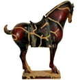 thumbnail image 2 of Oriental Furniture 13" Chinese Tang Tomb Horse Statue, figurine, Asian, Decorative item, living room, 2 of 2