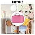 thumbnail image 2 of Unique Bargains 1 Pc Travel Double Layer Cosmetics Storage Bag Portable Waterproof Pink, 2 of 7