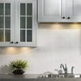 thumbnail image 4 of FASÃ„DE Rings Decorative Vinyl 18in x 24in Backsplash Panel in Matte White (5 Pack), 4 of 15