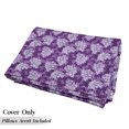 thumbnail image 5 of Flower Floor Pillow Lounger Cover, Lilacs Illustration Greenery Field Freshness Hydrangea Design, Nap Mat Printed Fabric Case for 5 Pillows, 88" x 36", Pale Blue Purple White, by Ambesonne, 5 of 5