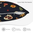 thumbnail image 6 of LNWH Cute Skull Flower Painted Throw Pillow Covers, Square Soft Linen Decorative Pillow Cases, 16"x16", 6 of 8