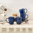 thumbnail image 5 of Coffee Mugs Set of 4, 16oz Coffee Cups Set with Handle, Ceramic Tea Mugs for Kitchen, Latte Mugs for Coffee,Cocoa, Tea，Blue, 5 of 8