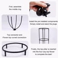 thumbnail image 7 of Garden Trellis Plant Support 37 Inch Birdcage Climbing Frame for Roses Vines Flowers, Plastic Rustproof Outdoor Garden and Potted Plants, 7 of 7