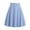 Blue, variant on Midi Skirt for Plus Size Women Summer Casual Leisure Knee Length Elastic Waist Striped A-Line Flowy Stretchy Skirt