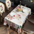 thumbnail image 3 of Pioneer Flower Floral Print Pattern Rectangle Tablecloth 60"x120",Waterproof Polyester Rectangle Table Cloth, Wipeable Spillproof Polyester Tablecloth for Dining, Camping, Indoor and Outdoor, 3 of 6