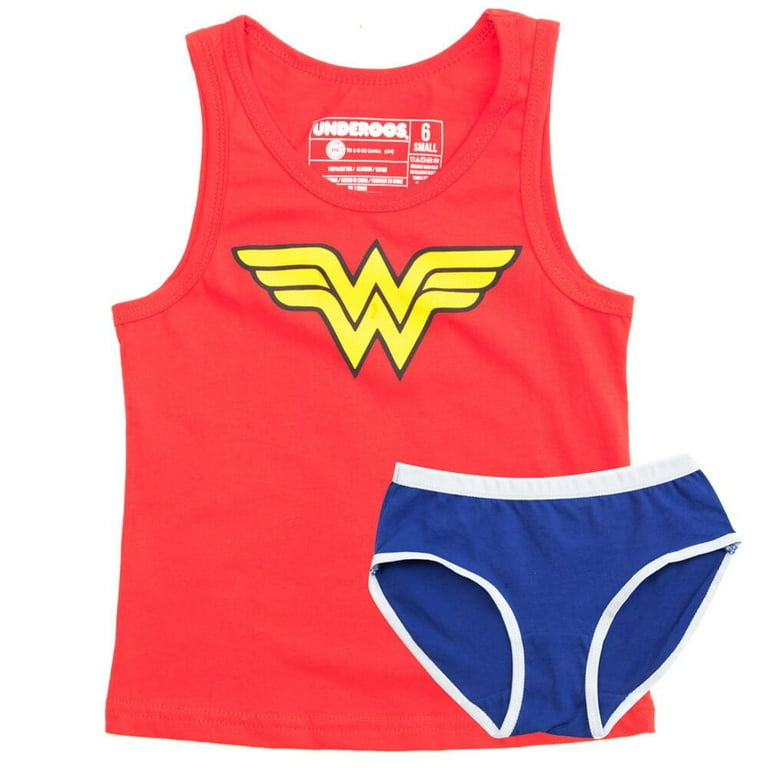 Wonder Woman Girl's Tank/Underwear Underoos Set Medium 8 