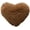 Brown, variant on MorroMorn Fluffy Heart Throw Pillows, Shaggy Decorative Pillow for Sofa Couch Bed, Cute Room Decor Gifts for Women Girls Kids - Decorations for Valentines Day Mothers Day Christmas (Dark Red)