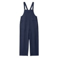 thumbnail image 7 of Jumpsuits for Women Oversized Spaghetti Strap Bohos Wide Leg Overalls Womens Summer Casual Solid Loose Fits Lightweight Comfy Rompers with Pockets, 7 of 7
