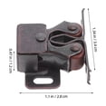 thumbnail image 2 of OUNONA 20pcs Cabinet Door Latch With Double Roller Catch Spring Mechanism Hardware Cupboard Closet Kitchen Cabinet Replacement Parts, 2 of 8
