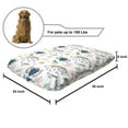 thumbnail image 2 of Cartoon Pet Bed, Winged Heart Meteor Rainbow Clouds Shooting Stars Cactus Love Theme Doodle, Chew Resistant Pad for Dogs and Cats Cushion with Removable Cover, 24" x 39", Multicolor, by Ambesonne, 2 of 4