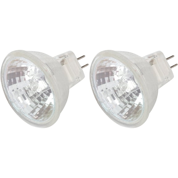 Simba Lighting Halogen MR11 12V 10W Bulbs GU4 2-Pin FTD Cover Glass, 2-Pack