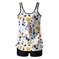 thumbnail image 4 of LEKWK Tankini Swimsuits for Women Boy Shorts Tummy Control Soft Breathable Bathing Suits Botanical Garden Print for Beach Vacation Holiday, 4 of 4