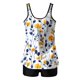thumbnail image 2 of Traje de baño de dos piezas para mujer, trajes de baño para mujer, traje de baño de dos piezas de moda con estampado y cintura alta para mujer, 2 of 2