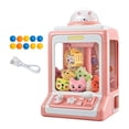 thumbnail image 2 of Máquina expendedora de garras pequeña para niños, juguete con luces y sonidos, regalo de Navidad portátil rosa 30 muñecas, 2 of 9