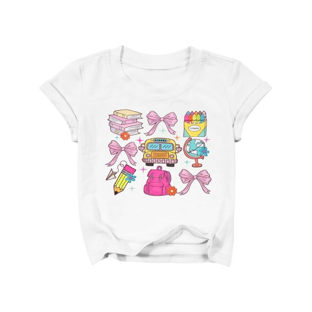 Kindergarten Shirt for Girls Boys First Day of Preschool Shirts Back to School outfits Little Kid School Tee Top