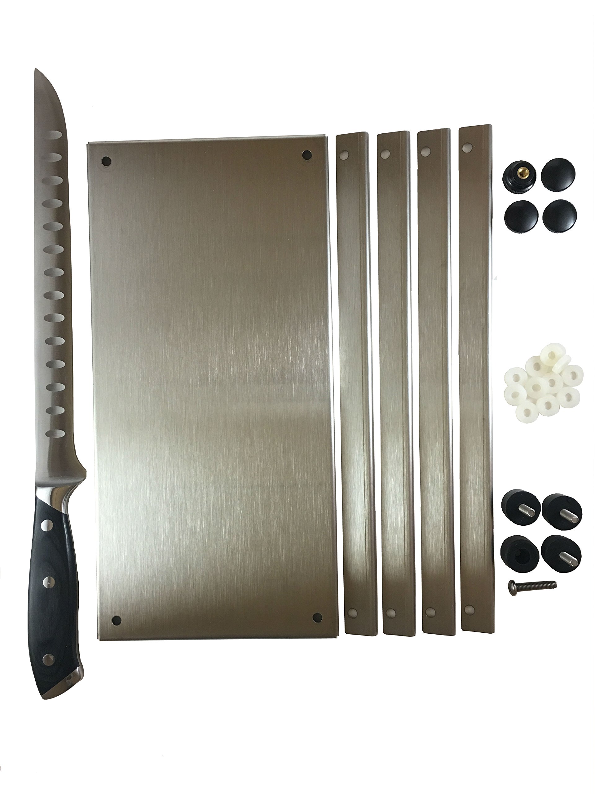 Meat slicer Stainless Steel Jerky Maker Cutting Board With 10-Inch Professional Slicing and Carving Knife