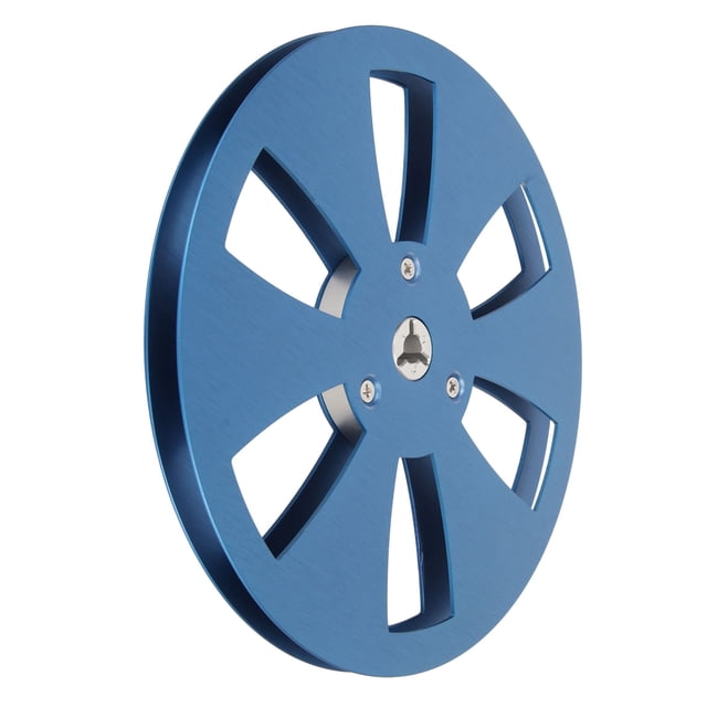 1/4 7 Inch Takeup Reel, Empty Reel 6 Hole Aluminum Alloy Open Reel Sound Tape Empty Reel Opening Machine Part Long Play Analog Recording Tape for Recording