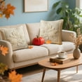 thumbnail image 4 of NWOKYZGH Halloween Plush Pillow Covers 17x17 Set of 2 Maple Leaves Embroidery Throw Pillow Covers Farmhouse Thanksgiving Home Decor Cushion Covers for Couch Sofa Bed, 4 of 6