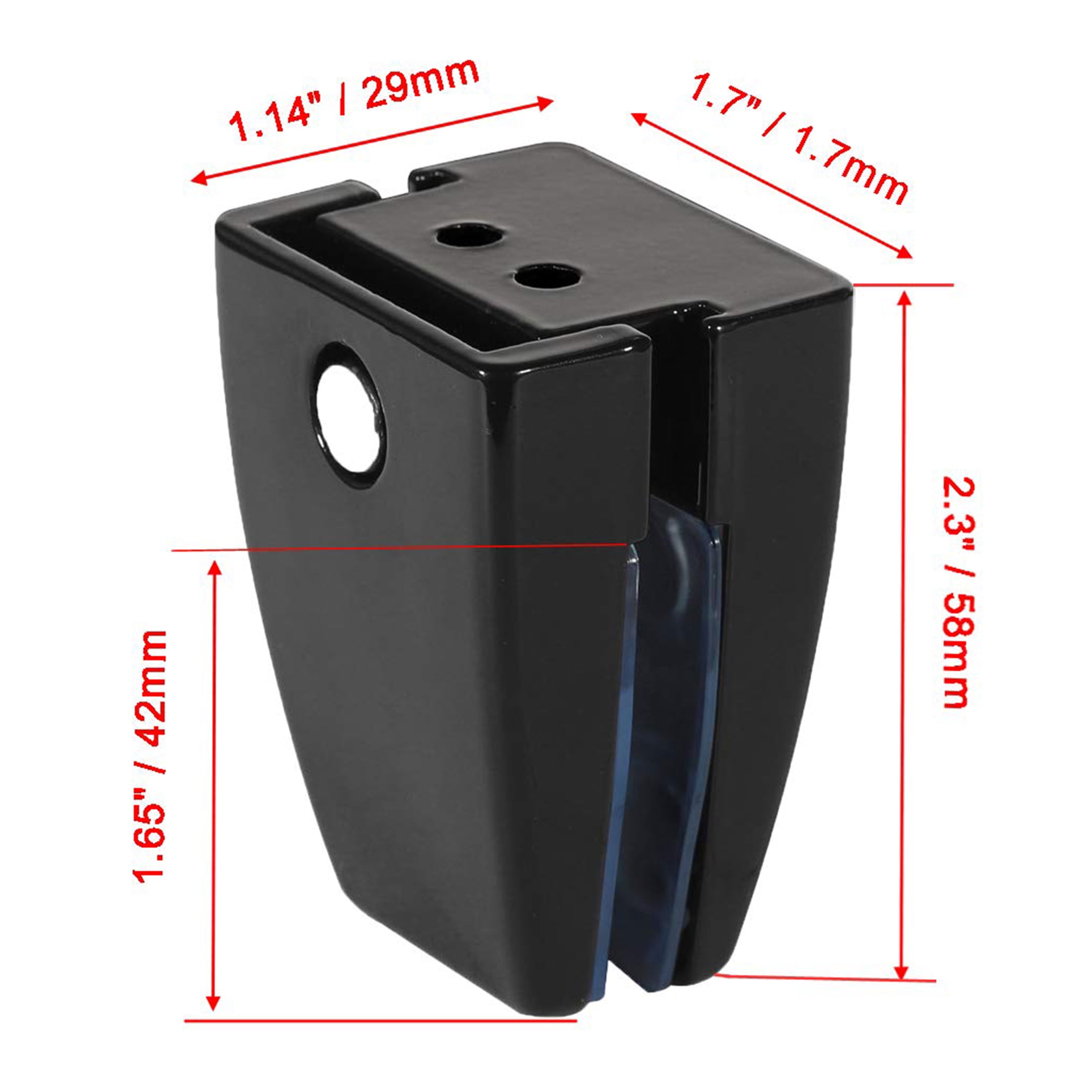 VANROUG 20 PCS Office Desk Partition Support Bracket,Desk Divider Clamp Brackets Shelf Clip Clamp Holder Screen Clip Holders,Desk Privacy Screen Clips Clamps Sneeze Guard Bracket Support 0-1/2" Panel