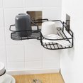 thumbnail image 7 of SHELLTON Bathroom Corner Shelf,&nbsp;Adjustable Metal Corner Bathroom Shelf, No Drilling Wall Mounted Triangle Basket Storage Organizer Rack for Washroom, Toilet, Dorm, Kitchen, 7 of 7