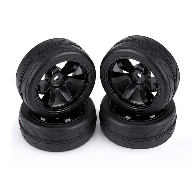 Juego de 4 Uds. De llantas de goma para carreras, llantas para vehículo todoterreno para pieza de coche RC 1:10 (6 agujeros)