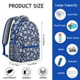thumbnail image 2 of Floral Students Backpack for School Lightweight Students’s Backpack with Vintage Botanical Print, Adjustable Straps, Perfect for Travel, Outdoor Activities, and Daily Use, 2 of 5