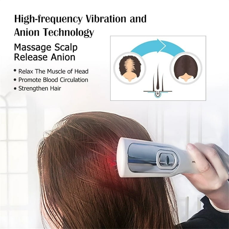 Electric Infrared Laser Hair Brush Growth Comb Care Styling Hair Loss Growth Treatment Infrared Device Stimulator Brush