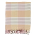 thumbnail image 2 of SARO TH417.GY5060 50 x 60 in. Oblong Gray Plaid Design Cotton Throw, 2 of 3