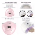 thumbnail image 5 of UV LED Nail Lamp,Nail Dryer LED UV Nail Light for Gels Polishes with Sensor 4 Timer FZFLZDH 80W SUN5 （Pink）, 5 of 6