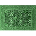 thumbnail image 1 of Ahgly Company Indoor Rectangle Oriental Emerald Green Industrial Area Rugs, 3' x 5', 1 of 4
