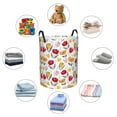 thumbnail image 6 of Daiia Tulips Flowers Round Laundry Basket with Handles Thickened Waterproof Circular hamper,Dirty Clothes Storage Basket for Bedroom,Bathroom,College Dorm-Small, 6 of 8