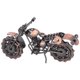 thumbnail image 4 of Modelo de Motocicleta, Estatuilla de Motocicleta Clásica de Bronce Retro, Adorno Decorativo de Artesanía para el Hogar, Club Amonsee NO, 4 of 6