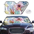 thumbnail image 2 of Balery Cactus Windshield Sun Shade, Car Front Window Sunshade Cover ,Automotive Interior Portected Blocks Uv Rays For Car Pickup Truck Suv Accessories- Medium, 2 of 7