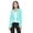 Aqua, variant on Women's Elegant Solid Stretch Open Front Long Sleeve Blazer Jacket