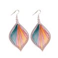 thumbnail image 2 of Opvise Bohemian Women Multicolor Silk Geometric Water Drop Hook Earrings Jewelry Gift, 2 of 8