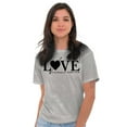 thumbnail image 3 of Love Yourself Self Care Inspirational Women's Graphic T Shirt Tees Brisco Brands S, 3 of 5