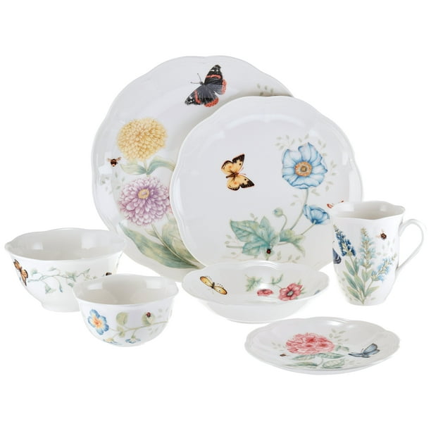Lenox 28 Piece Butterfly Meadow Classic Dinnerware Set 865075