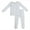 Gray, variant on WIBACKER 2-Piece Bamboo Viscose Snug Fit Pajamas for Unisex Toddler Boy and Girls, Blue 4-5 Years