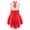 Red, variant on YEAHDOR Big Girls Rhinestone Ballet Gymnastics Leotard Sequins Floral Figure Skating Dress